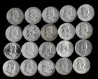 Franklin Half Dollar Roll (20 Coins)  90% Silver (1950-63) Lot C25