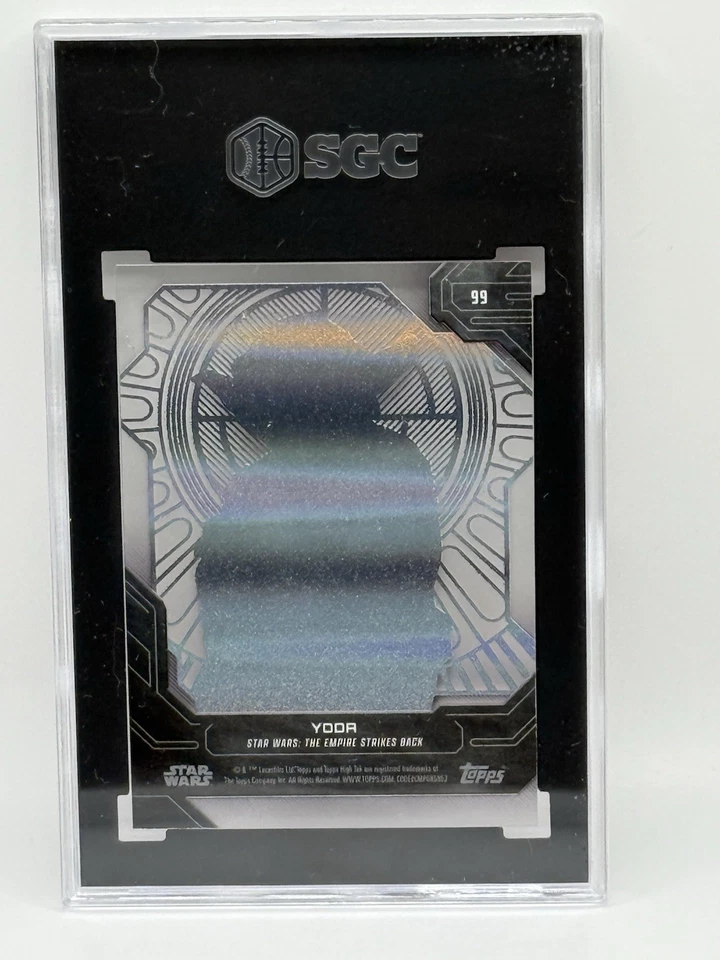 2024 Topps Star Wars High Tek YODA Thrown Room Pattern #99 SGC 10 - Image 2 of 2