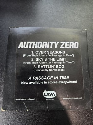 Authority Zero Promo CD Lava Records 2002 3 Song A Passage In Time 