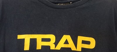 Trapstar T-Shirt Herren Schwarz/Gelb Logo Print Kurzarm Rundhals Größe M