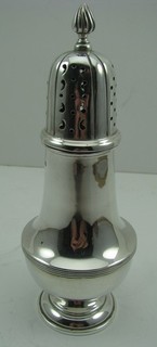 Good George V Heavy Solid Silver Sugar/Spice Caster Birmingham 1928