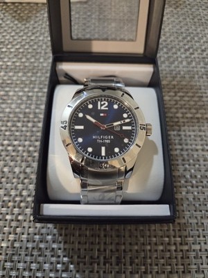 Tommy Hilfiger Quartz Analog Black Dial Stainless Steel Strap Watch for Men
