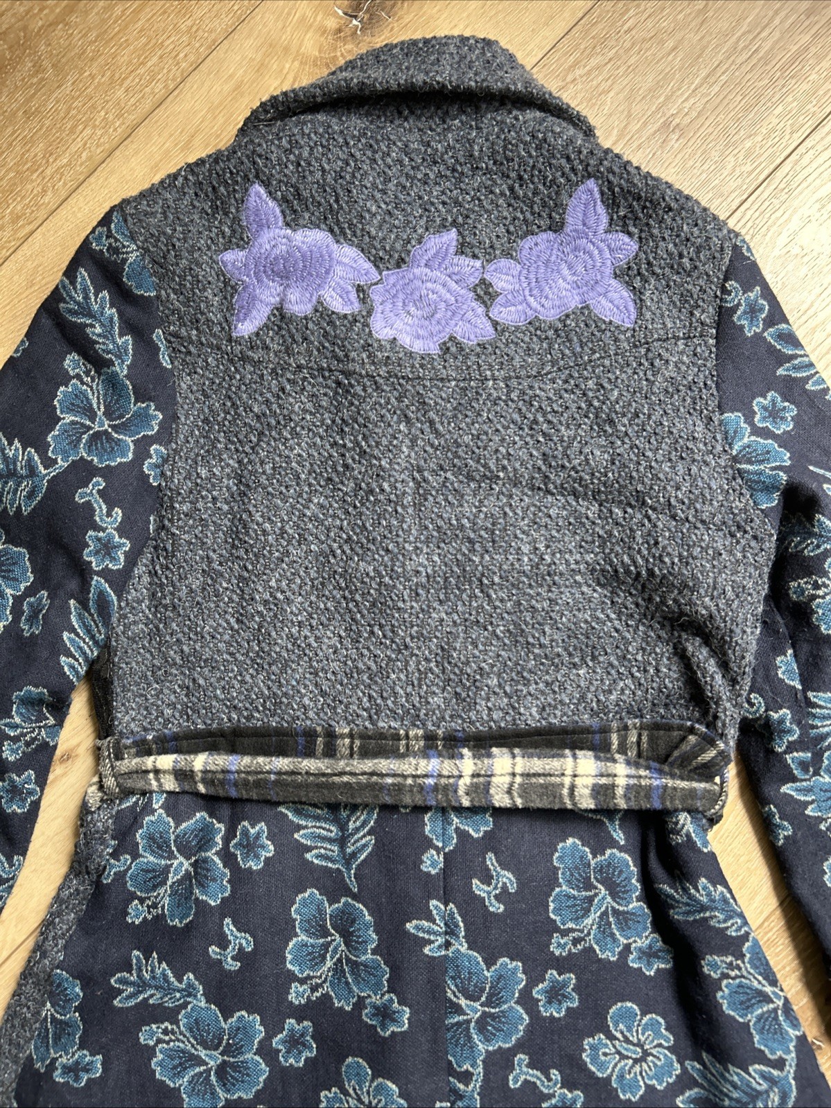 Sacred Threads Multicolor Floral Patchwork Boho B… - image 7