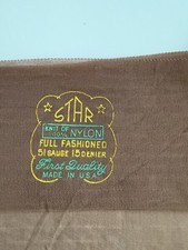 Vintage Star Seamed Mesh Stockings With Black Seam 3 Pairs In Tissue Paper