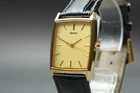 Vtg 1988 N MINT New Batt SEIKO Chariot 9021-5340 Gold Tank Qz Mens Watch JAPAN