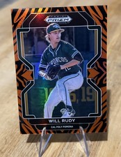 Will Rudy /99 TIGER STRIPES SP PROSPECT 2022 Prizm Draft Picks Cal Poly Pomona