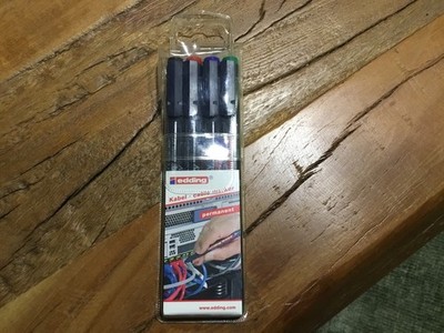 edding Kabelmarker -Set 4-er Etui, 8407