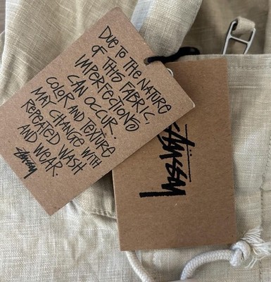 Stussy Short Parka Waxed Linen Shell Beige Jacket Chino Unisex