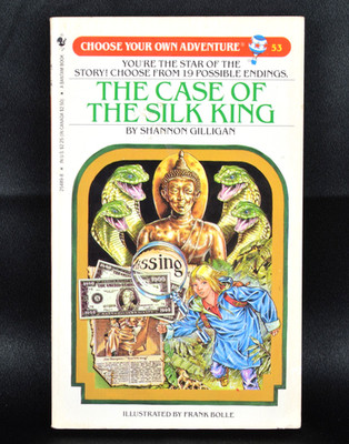 1986 Choose Your Own Adventure #53 The Case Of The Silk King CYOA 1st Edition