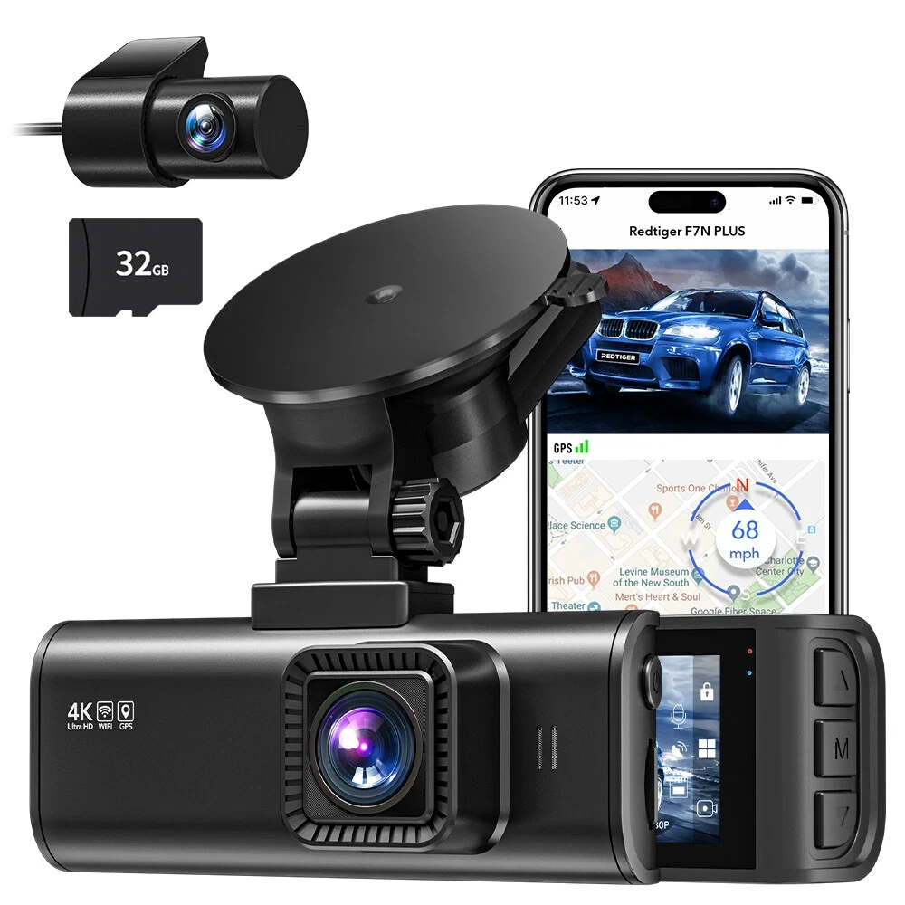 REDTIGER 4K Dash Cam Front and Rear Dual Dash Camera WIFI&GPS With 32GB SD Card Review