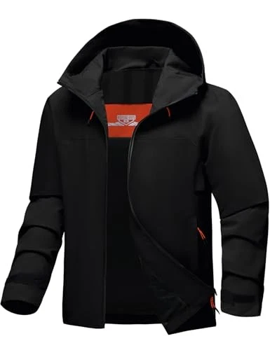 Bantrek Men's Rain Jacket Waterproof Windbreaker Hooded Softshell - Black - XL
Opens in a new window