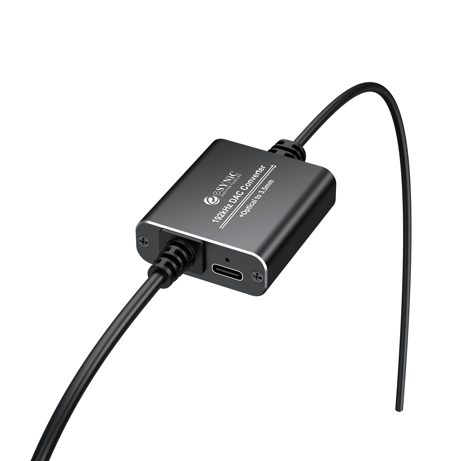 192kHz DAC Converter Digital to Analog SPDIF Optical to 3.5mm AUX Audio Adapter