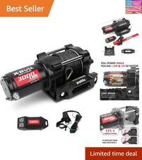 New 12V DC 3000LBS Waterproof Electric Winch for Towing ATV/UTV, Boat, Off R...