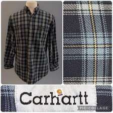 CARHARTT Men  s Medium Long Sleeve Button Up Workwear Rugged Relaxed Shirt