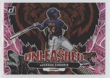 2023 Panini Donruss Unleashed Pink Fireworks Jackson Chourio #U16 0s55