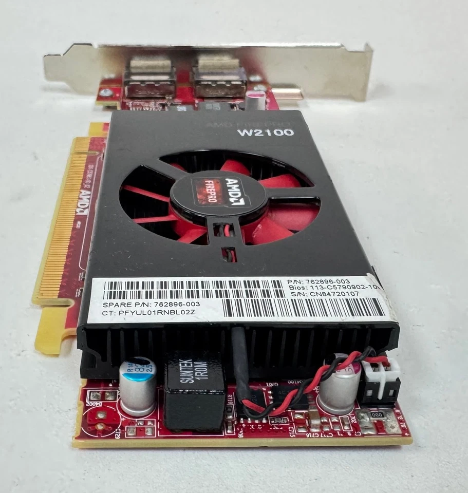 AMD FirePro W2100 2 GB GDDR3 PCIe x16 2xDP GPU Video Graphics Card, TESTED - Image 4 of 4