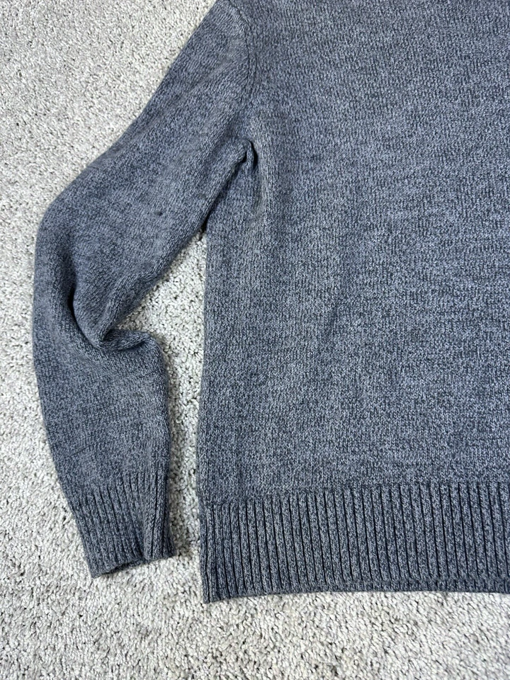 JACK SPADE Bromley Crew Neck Men-M Cotton/cashmere Blend  Heather Gray - Image 4 of 4