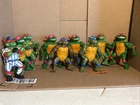 Lot Of 9 Vintage 1988-91 Teenage Mutant Ninja Turtle Action Figures