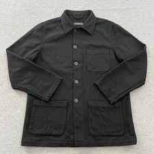 Emile Lafaurie Wool Blend Jacket Large Black European Painter Chore Portugal