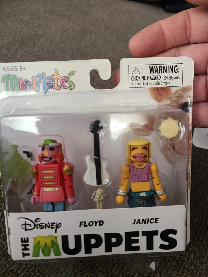 Figura de Floyd Pepper Janice Muppets banda de caos eléctrica Diamond Select Minimates Foto 4 de 4