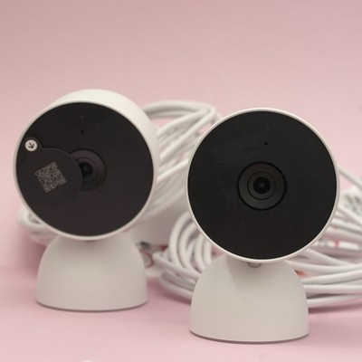 2X Google Nest Cams 1080p Wire Operated Indoor/Outdoor Surveillance Camera