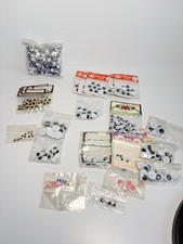Vintage Lot For Crafts Google Googly Eyes Assorted Sizes - Glue on  Sew on