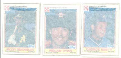 1984 TOPPS Ralston Purina Baseball, FULL SET IN 33 UNOPENED PACKS, Ryan, Rose