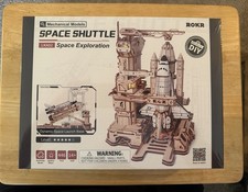NEW ROKR Space Shuttle 3D Wooden Puzzle Moving Rocket Launch Tower Gift
