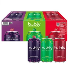 bubly Sparkling Water Variety Pack, 12 fl. oz., 24 pk