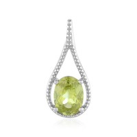 Cavill Sphen AnhäNger 925 Sterling Silber Platin 1,05Ct GrüN Damen
