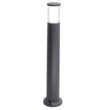 LED Black Outdoor Modern Round CCT Post Light 800mm | Coastal IP55