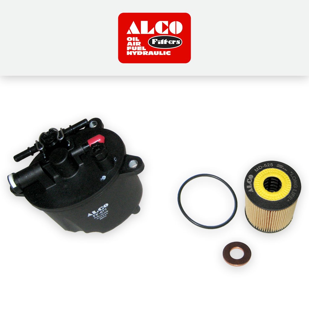 SERVICE KIT for PEUGEOT 508 2.2 HDI ALCO OIL FUEL FILTERS (2010-2018)