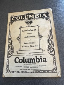 1928  antique Columbia German Songbook COMPLETE 18pp Record Numbers Brooklyn