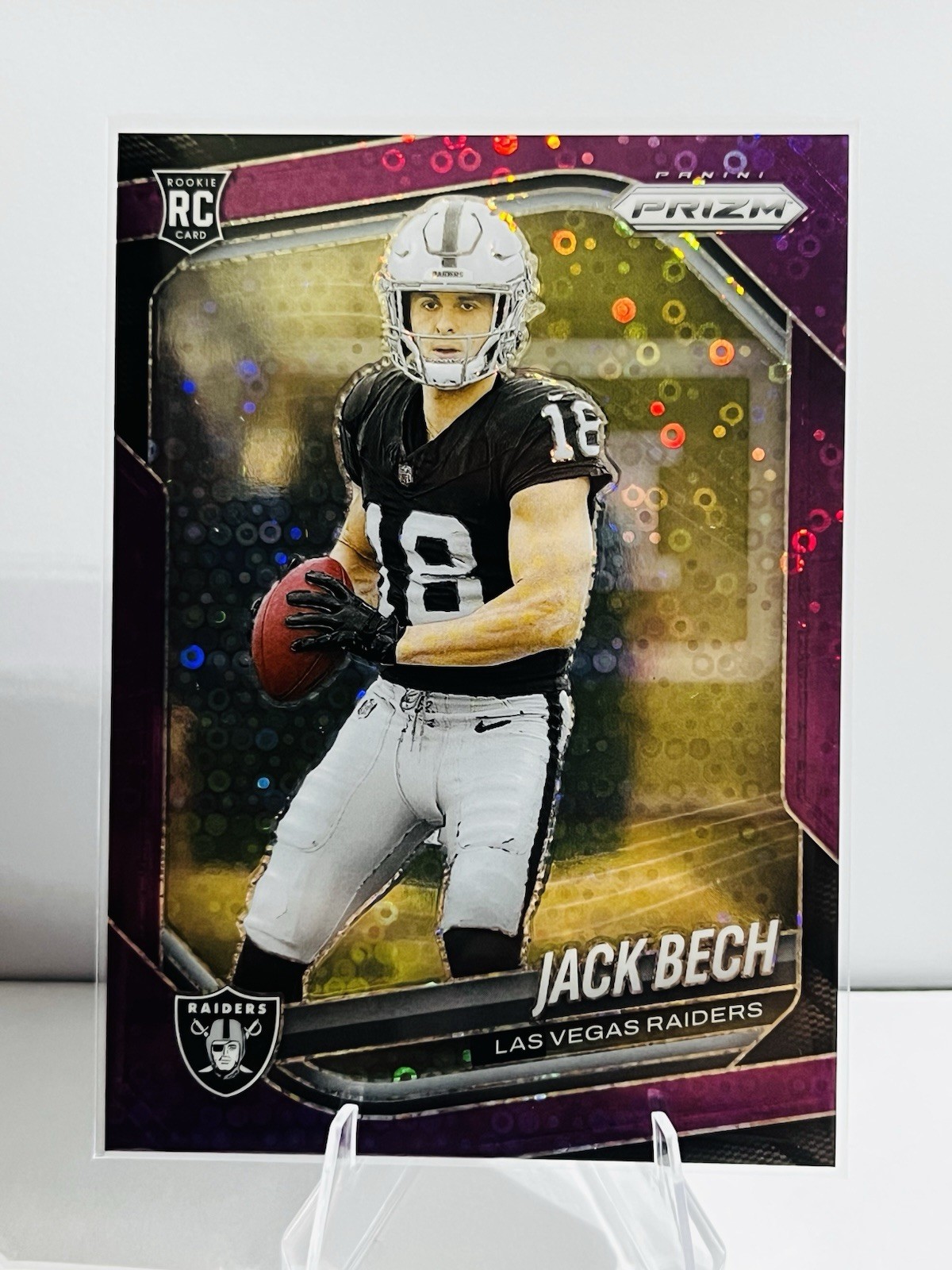 2025 Panini Prizm Jack Bech #346 Purple Disco /75