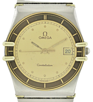 Omega Constellation Ref. 1422  Stahl/Gold Herren Unisex- Armbanduhr Quarz Ø32mm