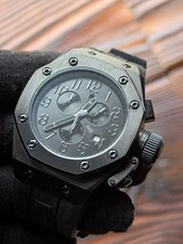 Swiss Legend New OldStock Trimix Cool Phantom Blk Charcoal Acc Chronograph