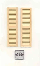 SHUTTERS #5025 dollhouse 1:12 scale miniature window 1pair wooden Houseworks