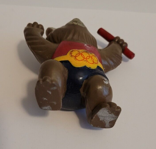 MOSKAU OLYMPISCHE MASKOTTCHEN Souvenir 1980 MISHA der BÄR Spur PVC FIGUR Hongkong - Bild 6 von 6