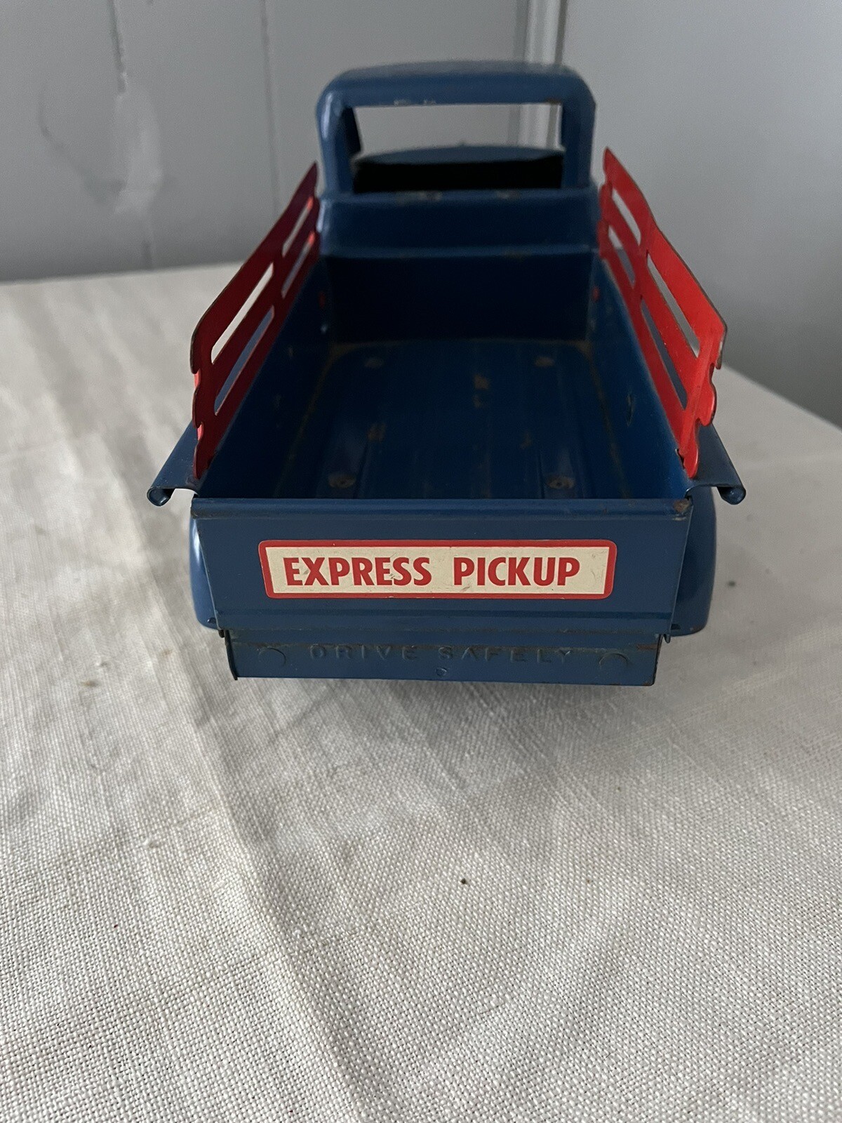 Antique Buckeye Trucks Ohio Art Pressed Steel Toy Blue Pickup Truck