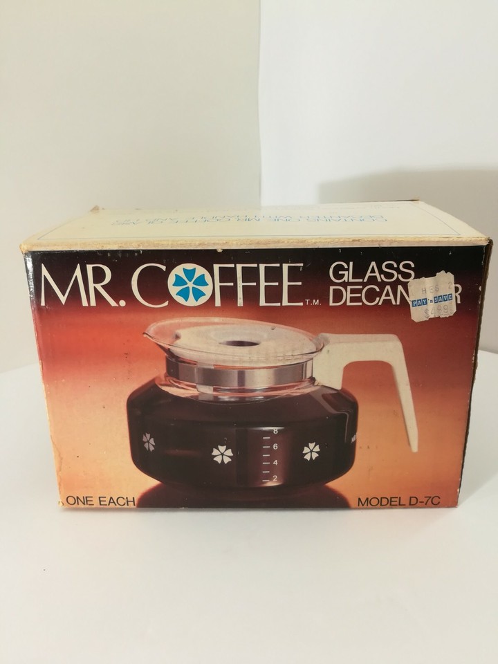 Vintage 1975 NOS, Mr. Coffee Glass Replacement Decanter D7C Carafe eBay