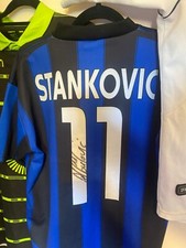 Inter Milan Signed Shirt - #10 Dejan Stankovi 03/04