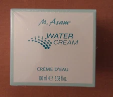 M. ASAM WATER CREAM DAY NIGHT FACE MOISTURIZER 100 ml 3.38 fl. oz. NEW & SEALED