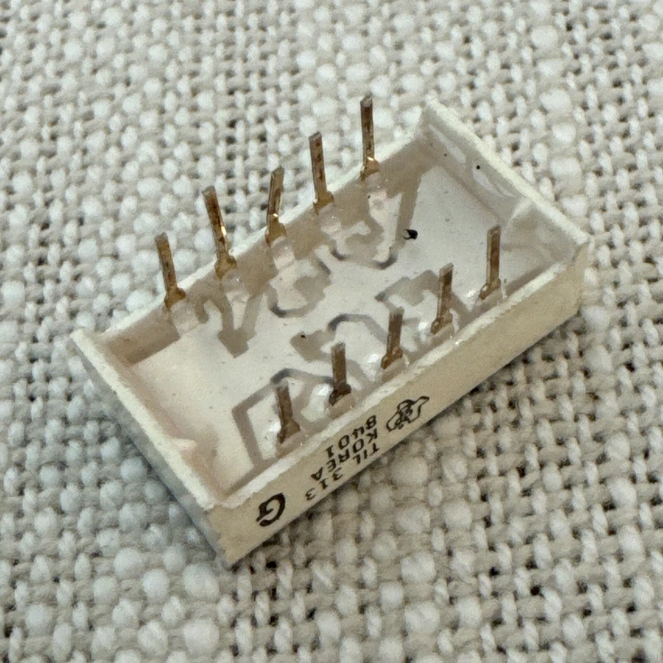 TIL313 TI TIL313P TEXAS INSTRUMENTS ALPHANUMERIC LED VINTAGE 10 Pin Rare - Image 3 of 3
