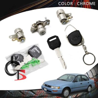 Solex Door Trunk Lock Flat Key Cylinder For Toyota Corolla Ae 92 100 1987 - 95