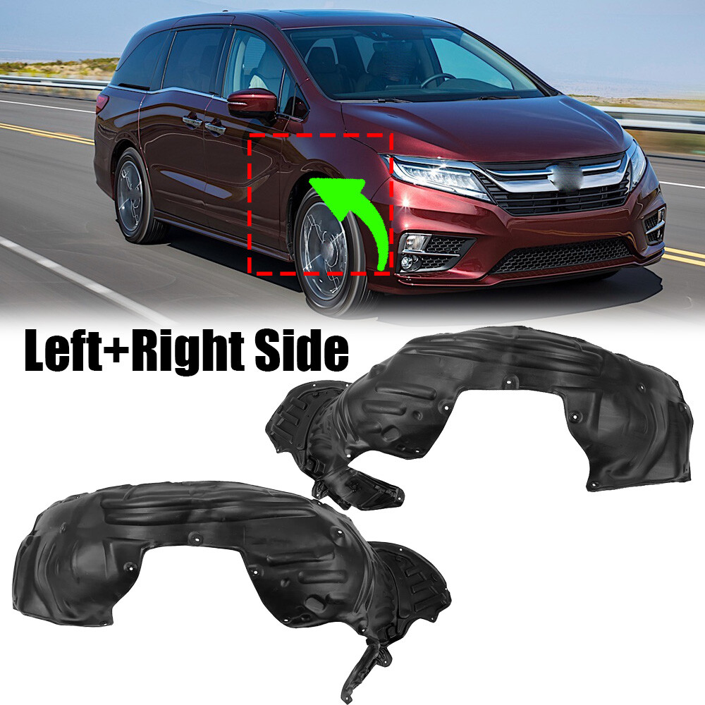 Front Driver & Passenger Fender Liner Set For 2014-2017 Honda Odyssey – 2 Pieces