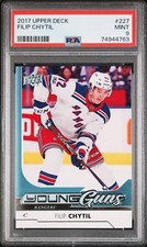 FILIP CHYTIL YOUNG GUNS RC 2017-18 UPPER DECK Rookie YG PSA 9 