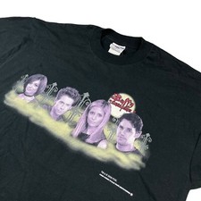 VTG NEW Buffy Vampire Slayer Full Cast Fox 2000 Promo T-Shirt Black • Large