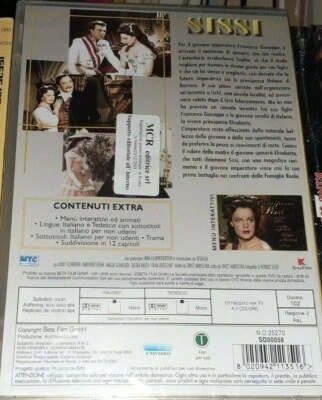 1 DVD FILM ROMY SCHNEIDER,LA PRINCIPESSA SISSI,CULT MOVIE ANNI 50 Franz,princess - Photo 1/3