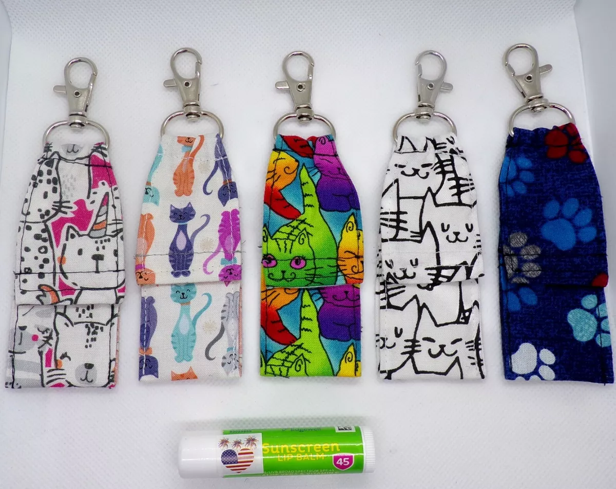 Chapstick holder Dog Bone Kitty Cat Paw Novelty Gift key chain eBay