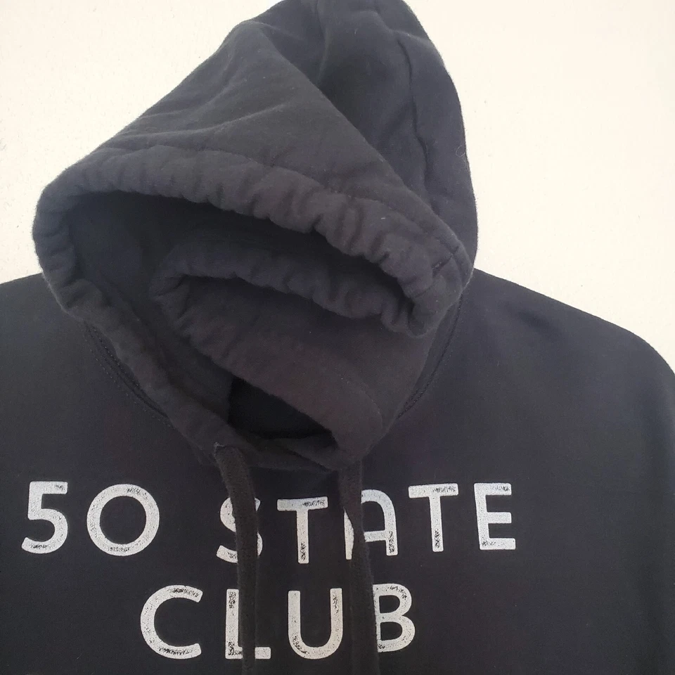 Толстовка с капюшоном Port & Company размер Large кольцо закрученный черный Fifty State 50 State Club - Изображение 3 из 4